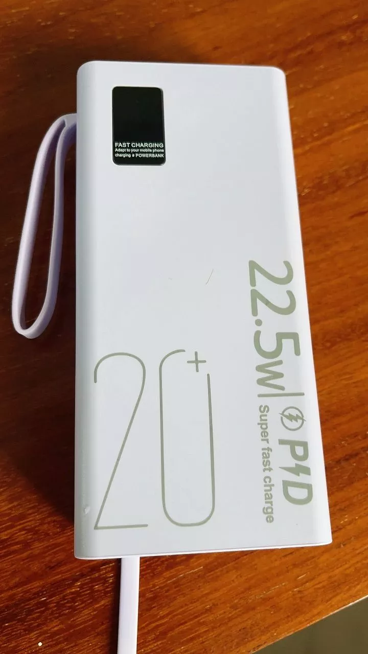 GOOJODOQ Mini Sạc dự phòng 2024 Sạc nhanh 22,5w, Màn hình hiển thị pin 20000 mah, đèn pin độ sáng cao Phụ kiện sạc pin