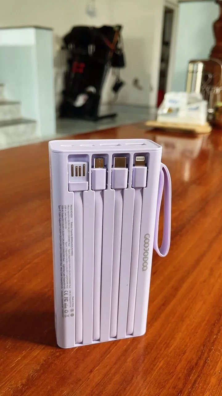 GOOJODOQ Mini Sạc dự phòng 2024 Sạc nhanh 22,5w, Màn hình hiển thị pin 20000 mah, đèn pin độ sáng cao Phụ kiện sạc pin
