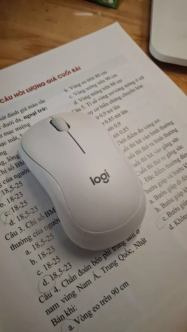 Chuột Bluetooth Logitech M240 Silent - Không dây, Nhỏ gọn, Tương thích Windows, macOS, ChromeOS
