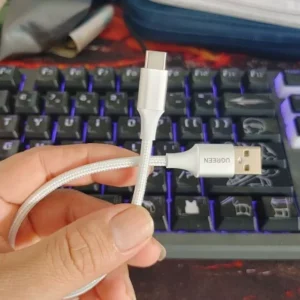 Cáp sạc nhanh UGREEN 3A 18w Type-C USB-C nylon bện thích hợp cho Redmi Xiaomi 13 12 Pro Samsung galaxy s22 one plus