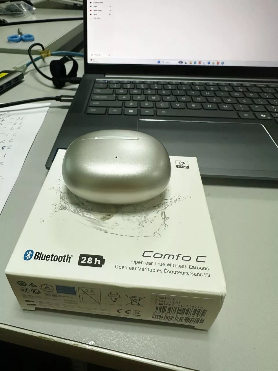 Tai Nghe Bluetooth Không Dây Kẹp Vành Tai EDIFIER COMFO C - Chơi Nhạc Tới 30H - Kháng Nước, Bụi IP56 - 15 Tháng Bảo Hành