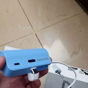 GOOJODOQ 4000mAh Mini Power Bank Sạc di động Type-C và phích cắm cho điện thoại/đồng hồ/tai nghe