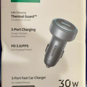 Sạc Xe Hơi UGREEN PD30W USB C Sạc Nhanh Cho iPhone 16 Pro Max 15 Sạc Nhanh Cho Điện Thoại Di Động USB C Xe Hơi