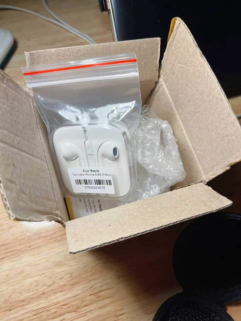 Tai nghe có dây Jack 3.5mm cho 6s, Laptop zin bóc máy | Bảo hành 12 tháng