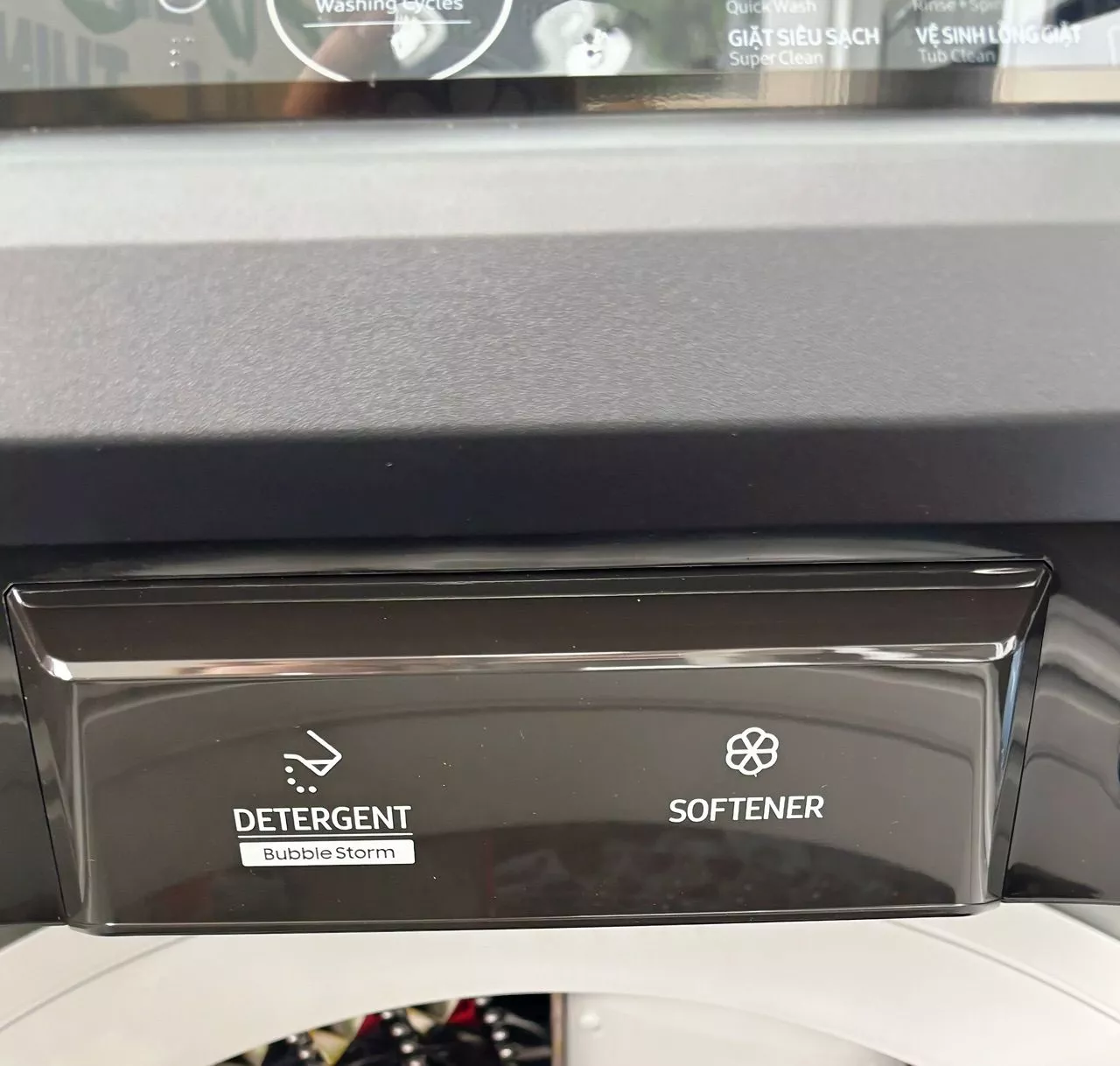 Máy Giặt Samsung Bespoke AI Cửa Trên 13 kg WA80F13S5BSV - AI Wash cảm biến bảo vệ vải, màu Đen