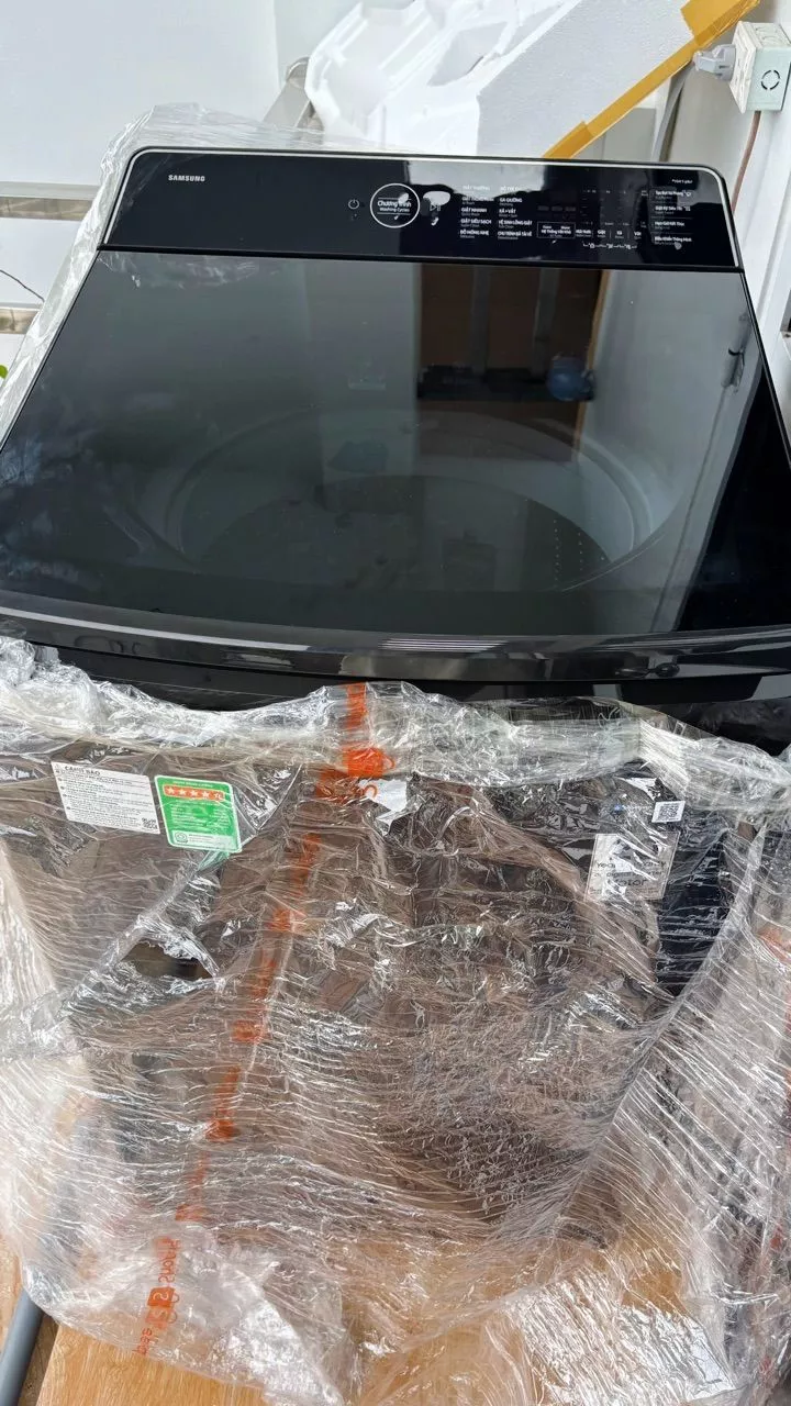Máy Giặt Samsung Bespoke AI Cửa Trên 13 kg WA80F13S5BSV - AI Wash cảm biến bảo vệ vải, màu Đen