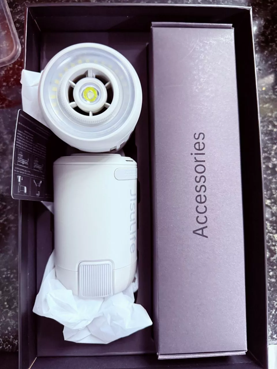 Quạt ngoài trời đa năng 3 in 1 13500mAh Jisulife Ultra1 | Tích hợp đèn pin và sạc qua USB-A/USB-C | BH 12 tháng 1 đổi 1