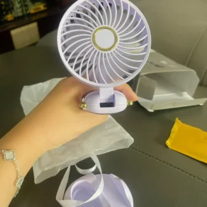 Quạt mini GOOJODOQ quạt cầm tay đa chức năng ba trong một có đế có thể tháo rời