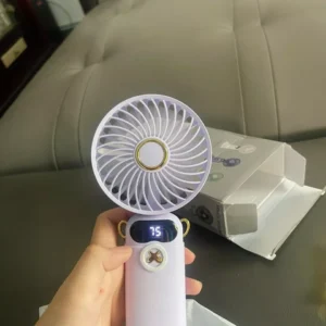 Quạt mini GOOJODOQ quạt cầm tay đa chức năng ba trong một có đế có thể tháo rời