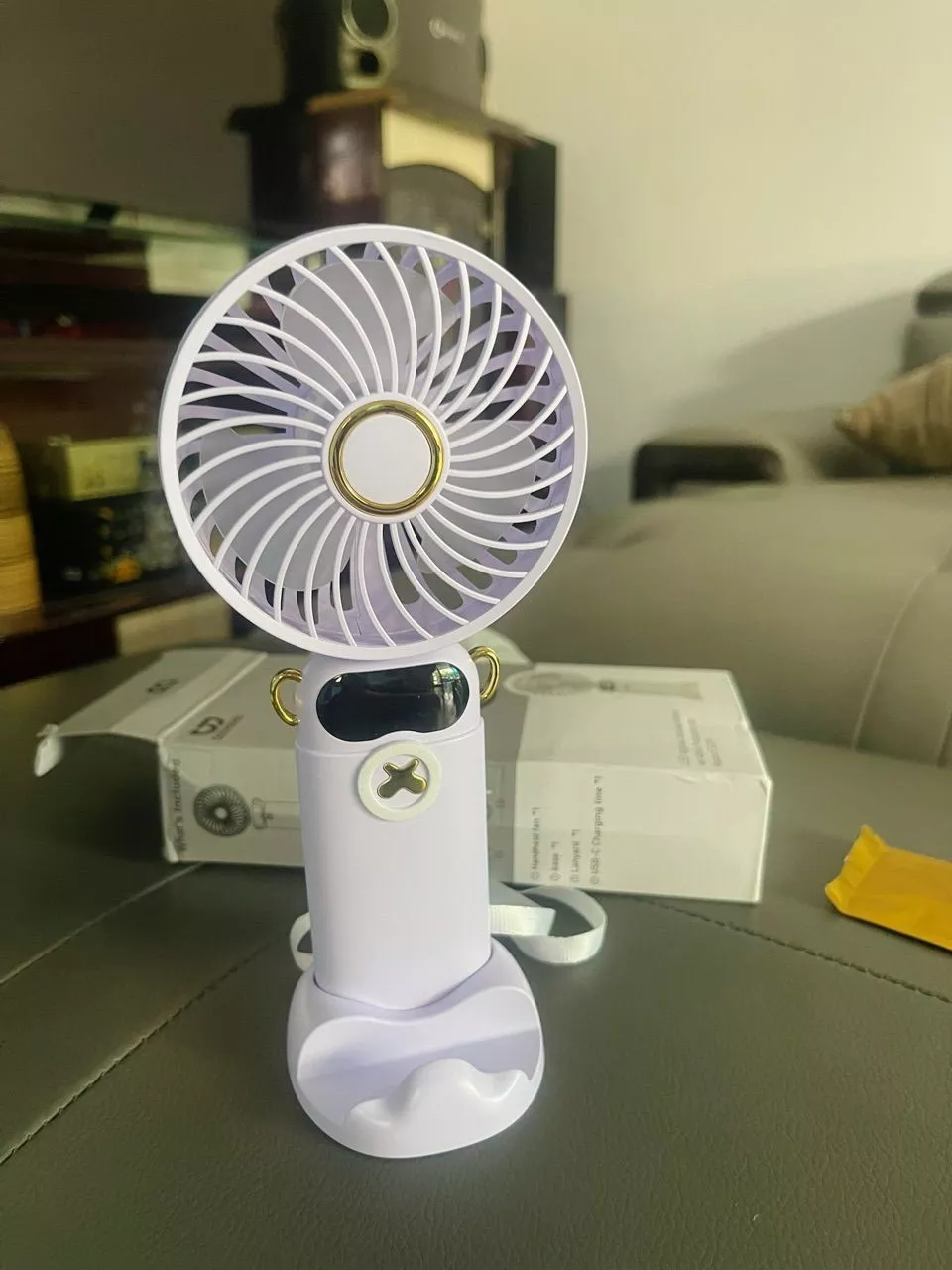 Quạt mini GOOJODOQ quạt cầm tay đa chức năng ba trong một có đế có thể tháo rời