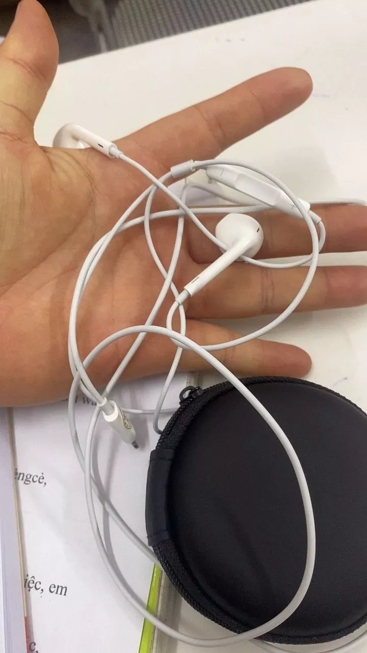Tai nghe có dây Jack dẹt zin bóc máy, không cần bluetooth chính hãng | Bảo hành 12 tháng