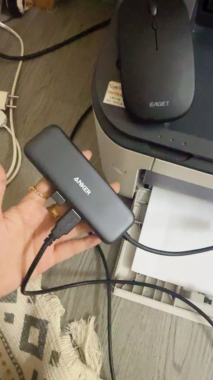 Hub chuyển đổi ANKER 332 USB-C 5in1 | HDMI 4K / USB-C 5 Gbps / 2*USB-A 5 Gbps / sạc PD input 100W - A8355