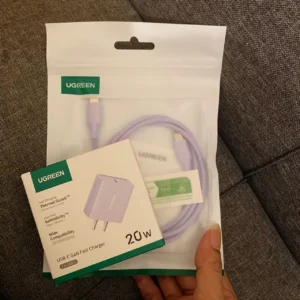 Bộ sạc USB C UGREEN 20W PD Khối sạc nhanh Bộ sạc tường USB-C Tương thích với iPhone 16 / 16 Plus / 15 Pro / 15 Pro Max / 14 / 13 / 12, Pixel, Galaxy S23 / S22 / S21 / S20 / Note 10,
