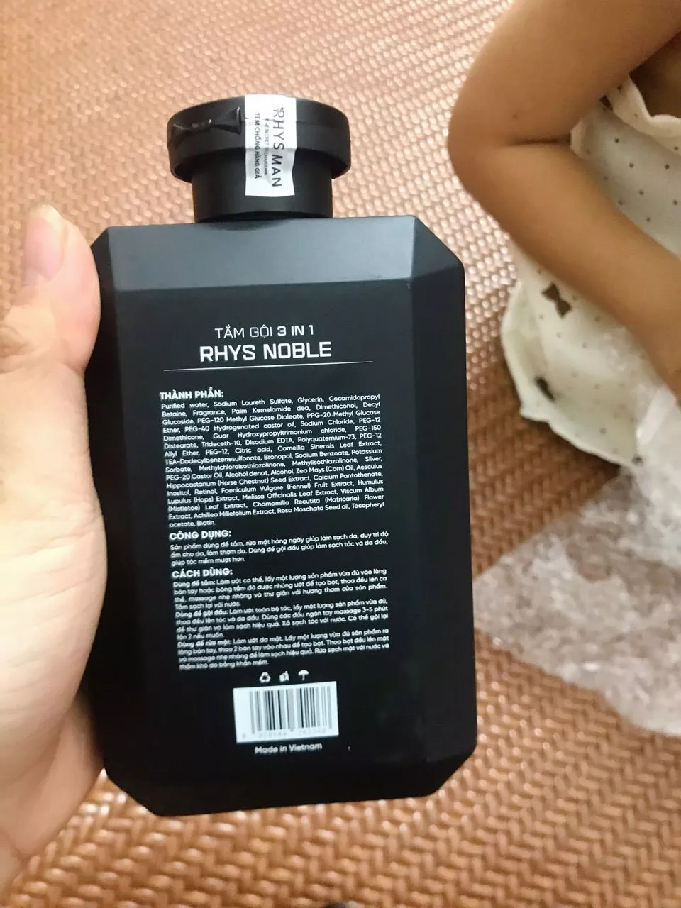 Sữa tắm gội nam 3in1 Rhys Man hương nước hoa Rhys Noble 350ml