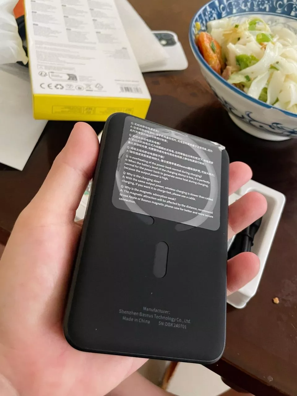 Pin sạc dự phòng không dây FM11 22.5W BASEUS 10000mah mini có nam châm thích hợp cho phone