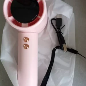 【Tặng Dây Đeo + Dây Sạc】Quạt Cầm Tay Turbo Tốc Độ Gió Cực Mạnh - Quạt Làm Mát Nhanh,Quạt tích điện mini pin cao 5000 mah