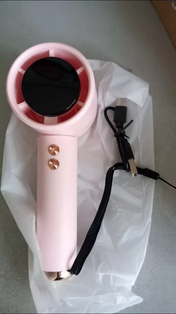【Tặng Dây Đeo + Dây Sạc】Quạt Cầm Tay Turbo Tốc Độ Gió Cực Mạnh - Quạt Làm Mát Nhanh,Quạt tích điện mini pin cao 5000 mah