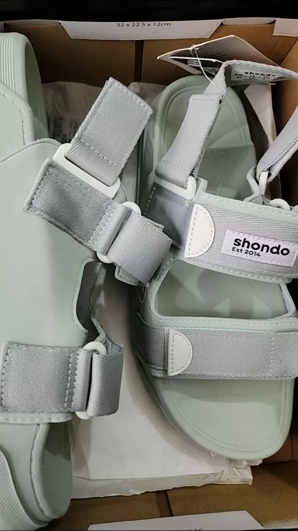 Giày Platy Nam Nữ SHONDO Êm, Thời Trang Thích Hợp Đi Làm, Đi Học Chơi Full Xanh Bơ Xám PLA2244