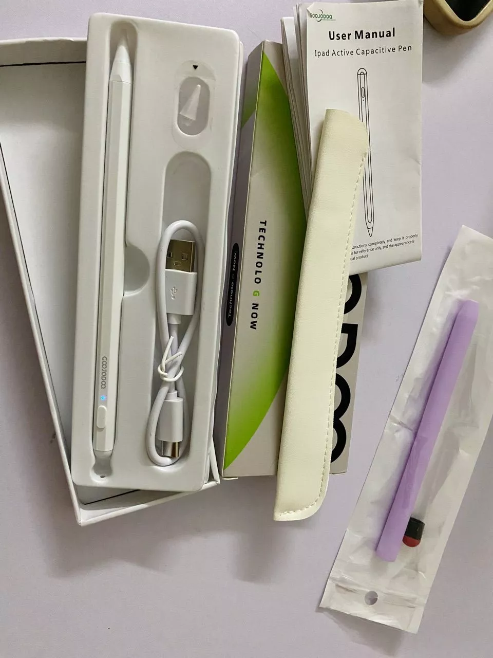 bút cảm ứng đa chức năng GOOJODOQ có đèn báo pin, phù hợp với máy tính bảng Xiaomi, Huawei,PAD và điện thoại di động