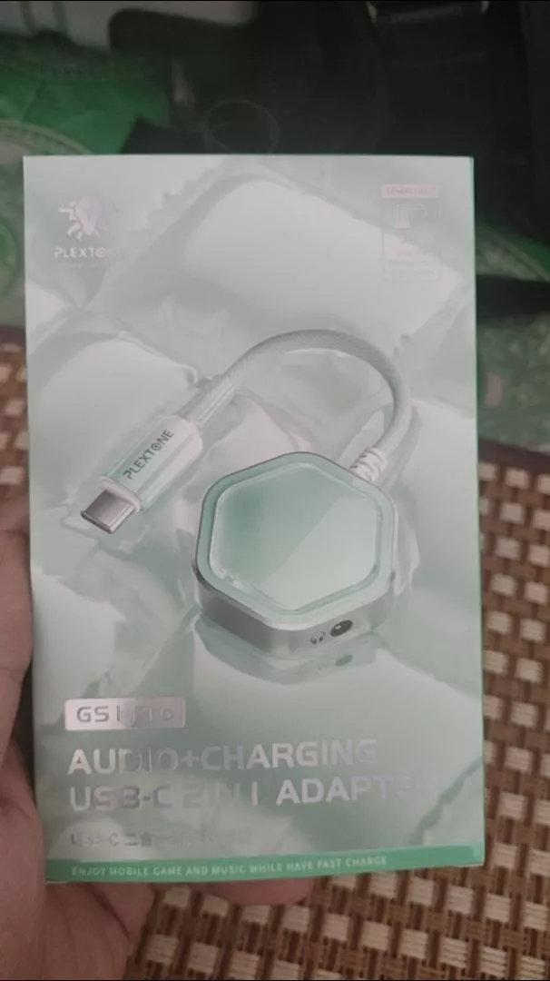Plextone GS1 Pro – Jack chuyển Type-C sang 3.5mm kiêm sạc nhanh 60W
