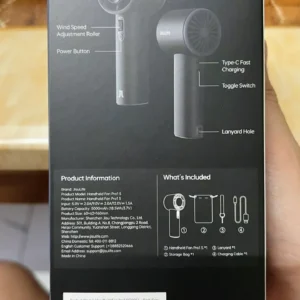 Quạt Cầm Tay Cao Cấp JISULIFE Pro1S 2026 Sử Dụng Đến 40H | Con Lăn 100 Cấp Gió | Màn Hình LED | Bảo Hành 12th Chính Hãng