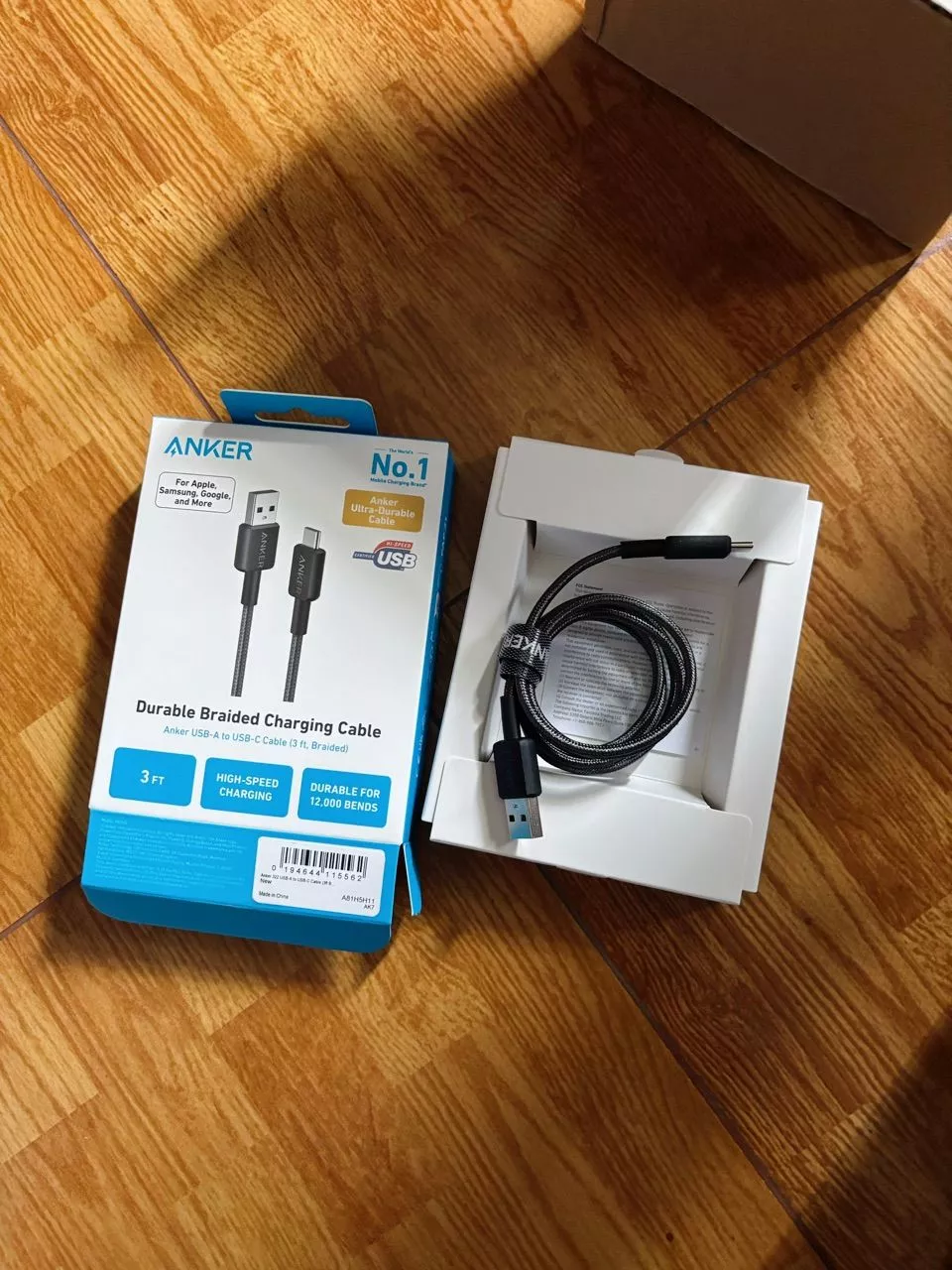 Cáp Sạc ANKER 322 Nylon Cable III USB-A to USB-C - Dài 0.9/1.8m - A81H5/A81H6