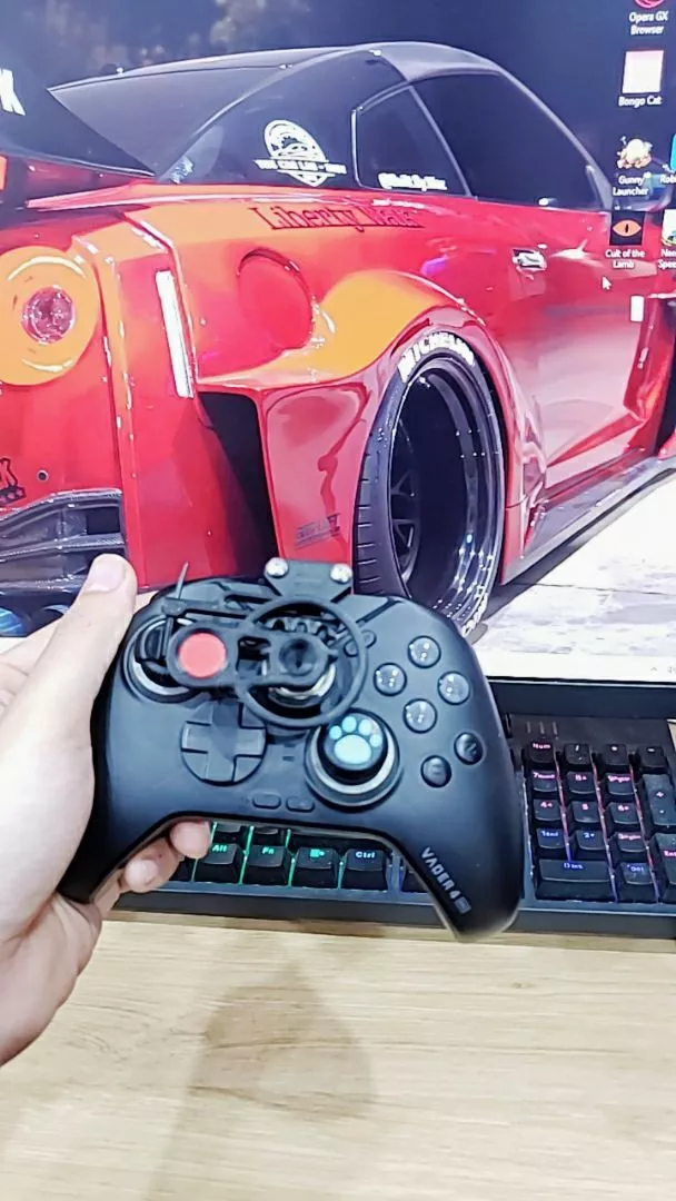 Phụ kiện vô lăng in 3D cho tay cầm chơi game – Biến tay cầm thành vô lăng đua xe chân thực