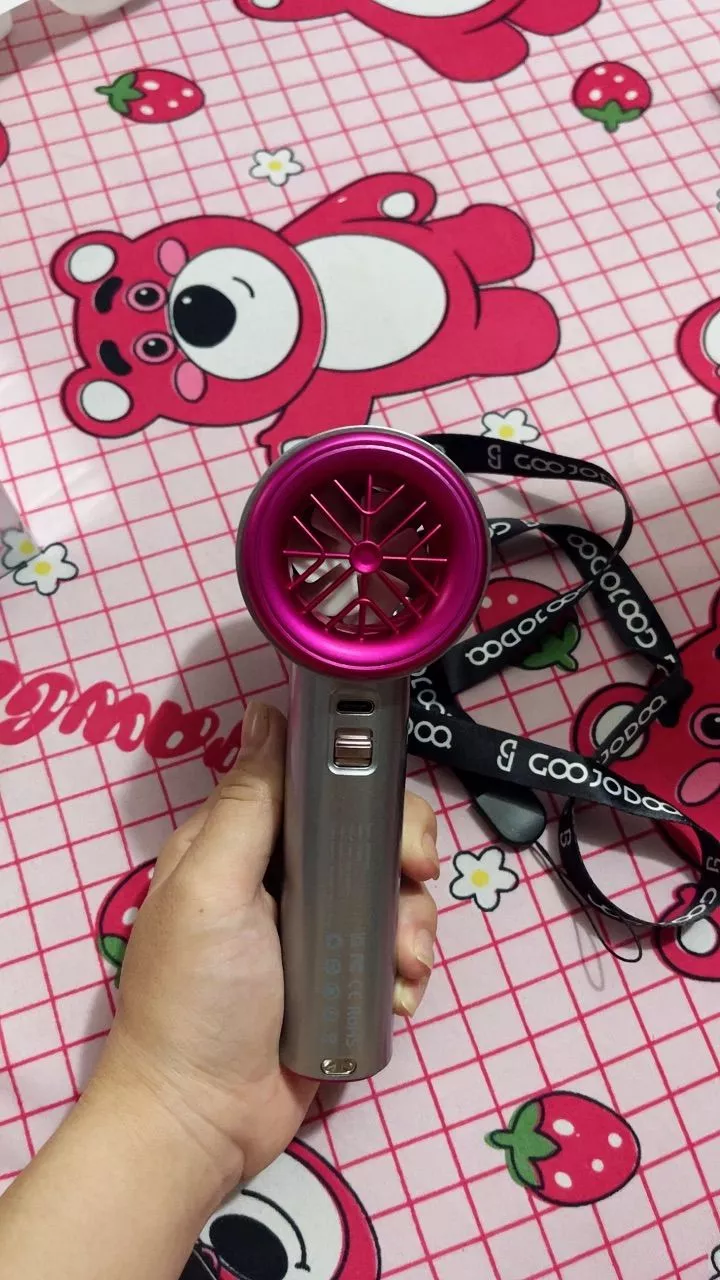 【Tặng quà/Bảo hành nửa năm】GOOJODOQ Quạt Turbo Jet 3600 mAh có thể sạc lại, cầm tay, di động, gió mạnh, tốc độ cao 100 vòng/phút