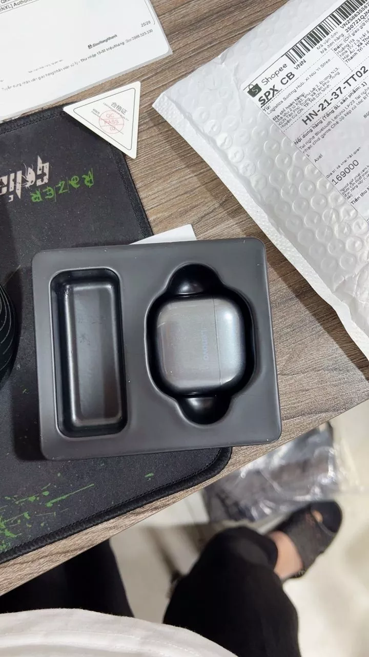 Tai nghe Bluetooth Lenovo LP23 Tai nghe không dây Âm nhạc chơi game Chế độ kép có Mic BT5.4