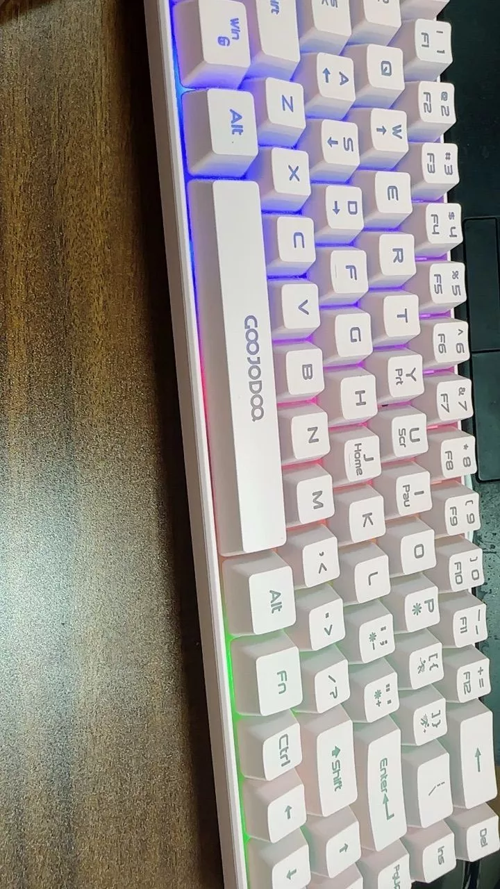 Bàn phím có dây Goojodoq 68 phím thiết kế tiện dụng với đèn RGB tương thích với nhiều hệ thống