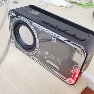 Loa không dây Bluetooth 5.3 GOOJODOQ Thiết kế cơ học có màn hình LED hiển thị thời gian Loa di động