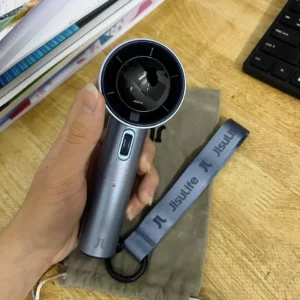 Quạt Cầm Tay Cao Cấp JISULIFE FA53 Pro1 ABS và Pro1 S - Con Lăn Tốc Độ - Đèn LED Hiển Thị - Sử Dụng Đến 15H BH 12 Tháng