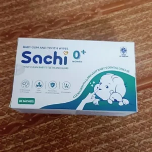 Gạc vệ sinh răng miệng cho bé Sachi 0M+ (Hộp 30 gói)