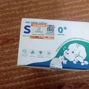 Gạc vệ sinh răng miệng cho bé Sachi 0M+ (Hộp 30 gói)
