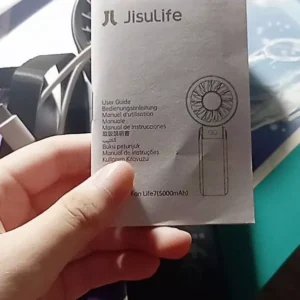Quạt cầm tay tích điện mini Jisulife Life 7 5 cấp độ gió 3600/5000mAh - Sử dụng lên đến 12h - Chính hãng - BH 12 tháng