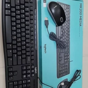 Bộ bàn phím và chuột có dây Logitech MK200