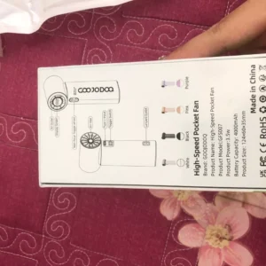Quạt bỏ túi tốc độ cao GOOJODOQ Màn hình LED tăng cường sức gió gấp 10 lần và dây đeo di động4000mAh