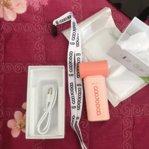 Quạt bỏ túi tốc độ cao GOOJODOQ Màn hình LED tăng cường sức gió gấp 10 lần và dây đeo di động4000mAh