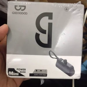 GOOJODOQ 5000mah Mini Power Bank cho iPhone Android Phone Cáp tích hợp Bộ sạc di động nhỏ gọn Lightning & Type C