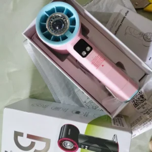 Quạt turbo đa năng tốc độ cao Goojodoq 4000mah có đèn pin LED, màn hình kỹ thuật số và móc treo cho nhiều cảnh