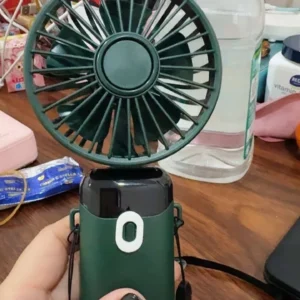 Quạt cầm tay mini gấp gọn 5 cấp độ Didooglt sạc pin tiện dụng, tích điện nhỏ gọn, dễ mang đi