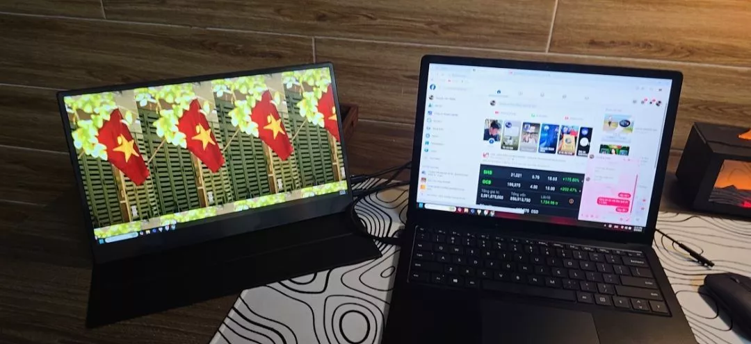 Màn hình Di Động gaming GOOJODOQ 15.6inch 1080P 100%RGB Đế Kéo Dài Ps4 Android Switch Macbook HDMI