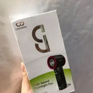 Quạt turbo đa năng tốc độ cao Goojodoq 4000mah có đèn pin LED, màn hình kỹ thuật số và móc treo cho nhiều cảnh