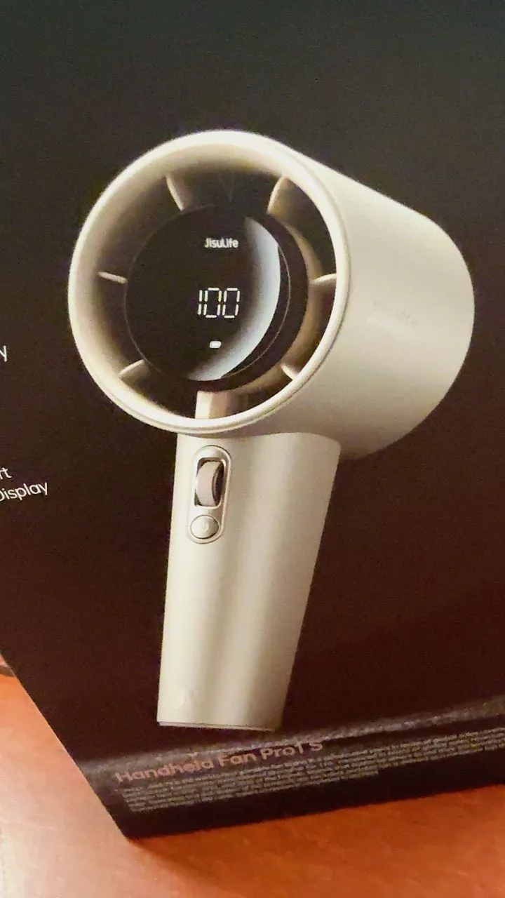 Quạt Cầm Tay Cao Cấp JISULIFE Pro1S 2026 Sử Dụng Đến 40H | Con Lăn 100 Cấp Gió | Màn Hình LED | Bảo Hành 12th Chính Hãng