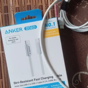 [Cho iPhone 15-17 Android Laptop] Cáp sạc nhanh ANKER Zolo USB-C to USB-C | Công suất 240W | Chuẩn chip E-Maker - A8060