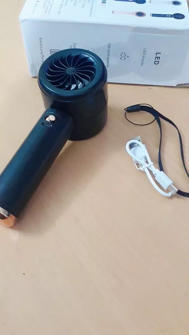 Quạt cầm tay mini gấp gọn 5 cấp độ Didooglt sạc pin tiện dụng, tích điện nhỏ gọn, dễ mang đi