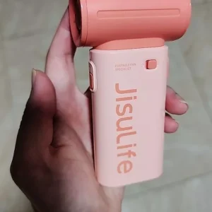 Quạt cầm tay mini Jisulife Life 9 ABS 5 cấp độ gió 3600mAh/5000mAh - Sử dụng liên tục 12h - Chính hãng - BH 12 tháng