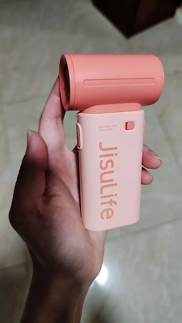 Quạt cầm tay mini Jisulife Life 9 ABS 5 cấp độ gió 3600mAh/5000mAh - Sử dụng liên tục 12h - Chính hãng - BH 12 tháng