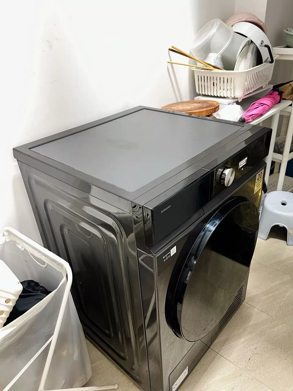 Máy Sấy Bơm Nhiệt Samsung Bespoke AI 10 kg DV10BB9440GBSV - Sấy cảm biến AI Dry, màu Đen