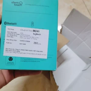 Chuột Bluetooth Logitech M241 Silent - Không dây, Nhỏ gọn, Tương thích Windows, macOS